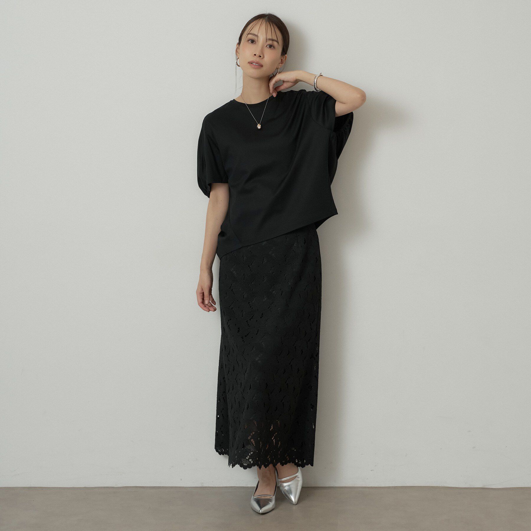 UNTITLED「【汗染み防止/コットン100】ドルマンプルオーバー」|Tシャツ・カットソー|
