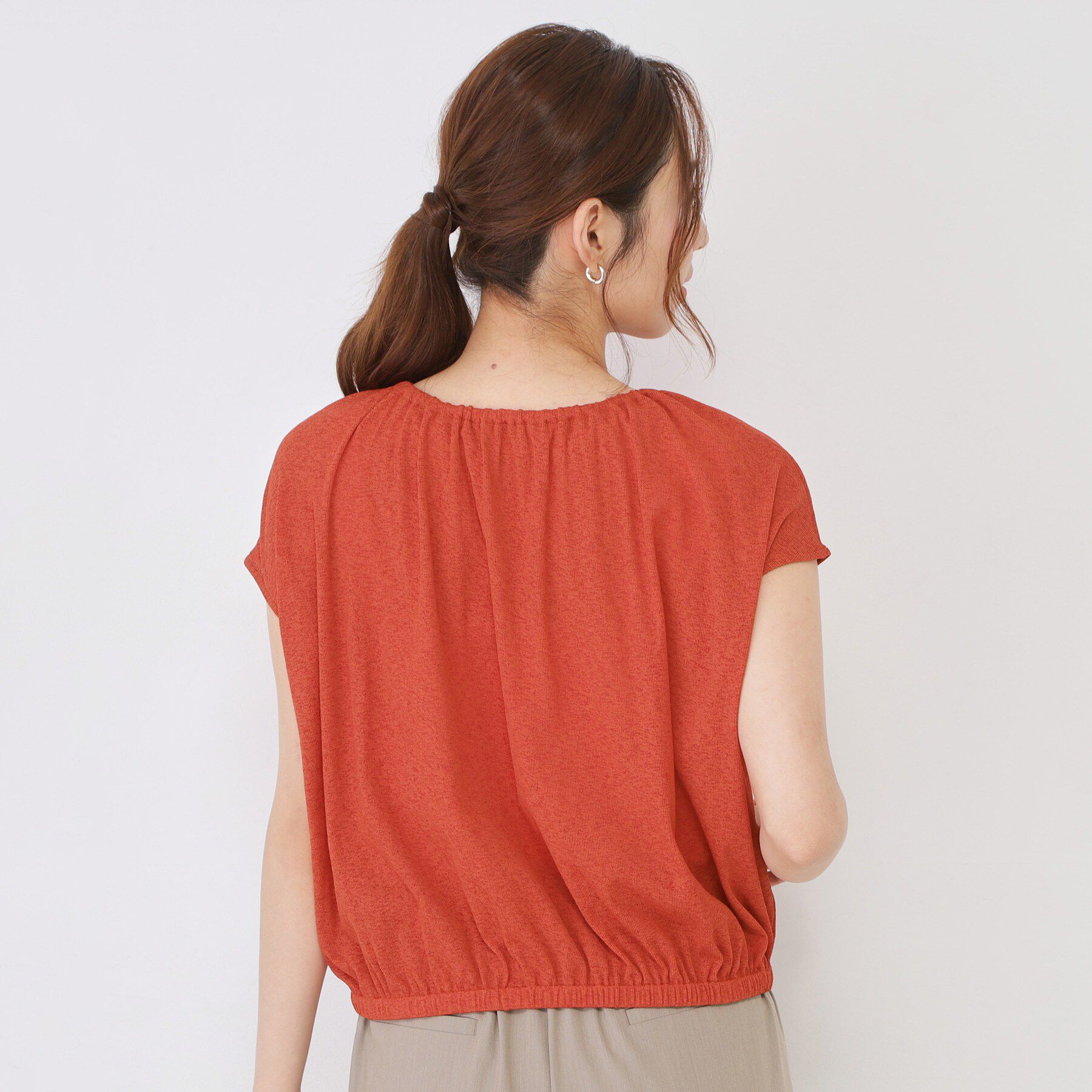 COUP DE CHANCE「【手洗い可／日本製】ギャザーデザインプルオーバー」|Tシャツ・カットソー|