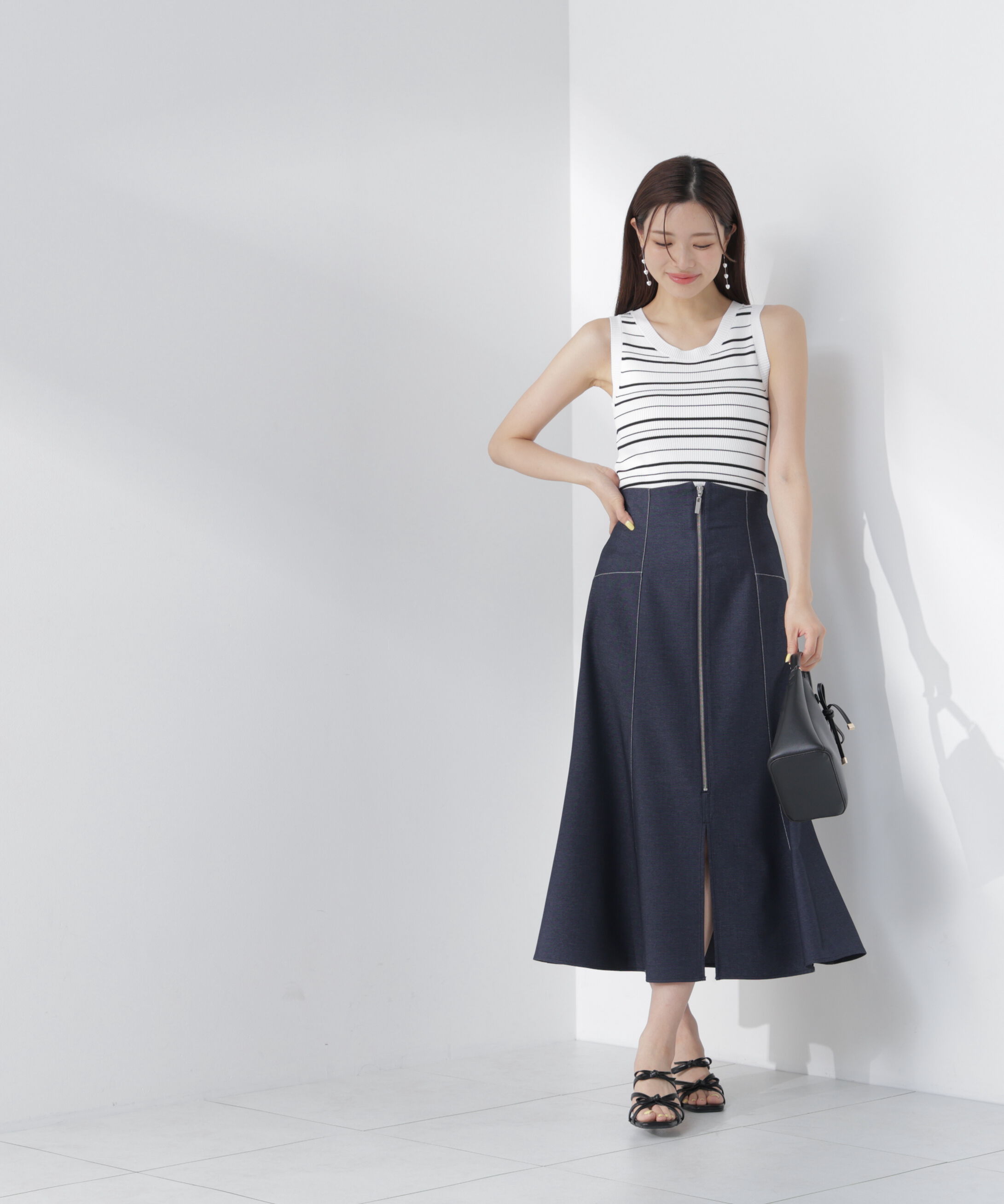 PROPORTION BODY DRESSING「＜中川紅葉さん着用＞フロントジップマーメードスカート」|スカート|
