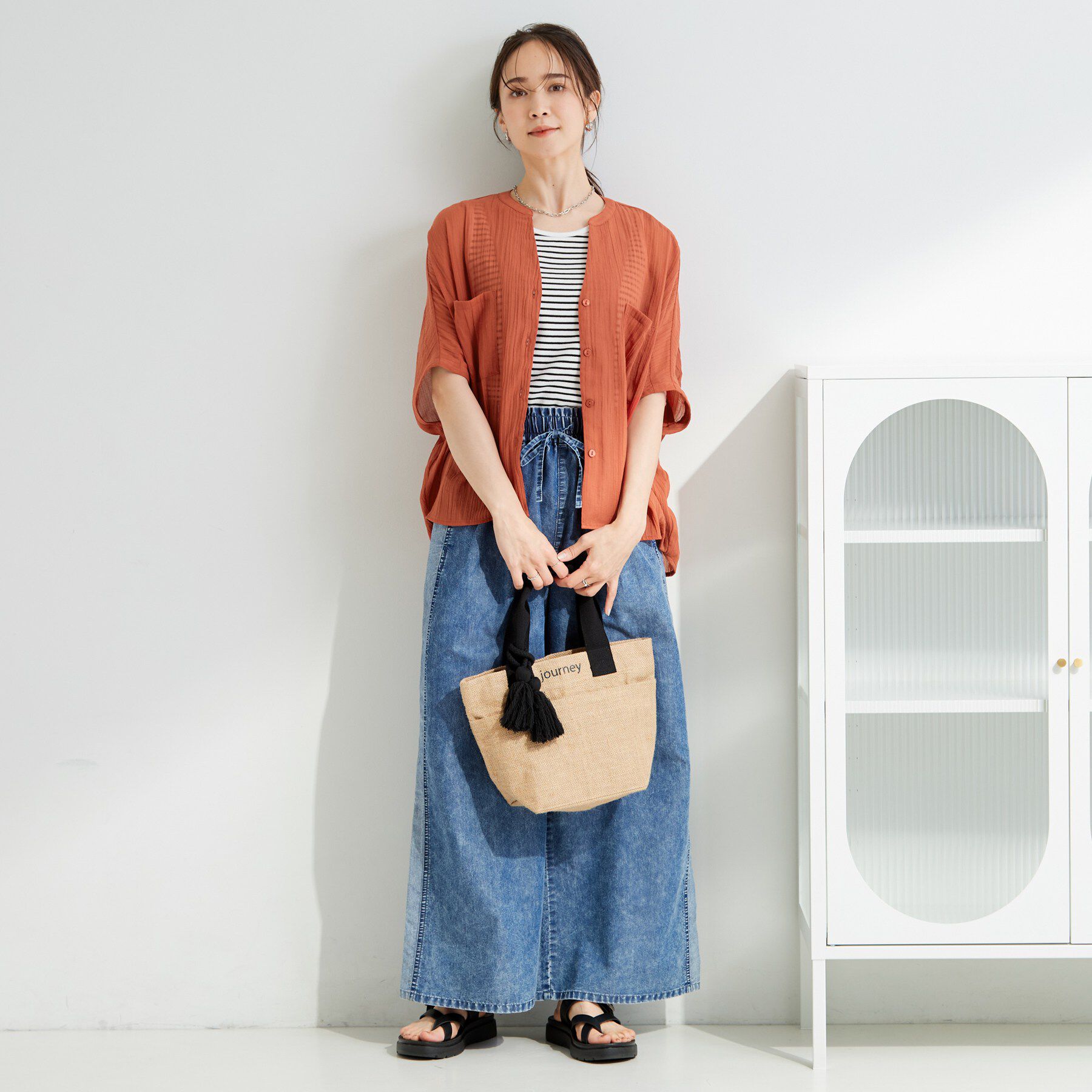 SHOO･LA･RUE「シアーワッシャーポケドルマン」|シャツ・ブラウス|