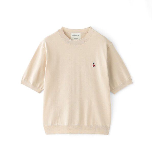 MACKINTOSH PHILOSOPHY「【WEB&一部店舗限定】バッキンガムベア ワッペンクルーネックニット」|ニット・セーター|ベージュ