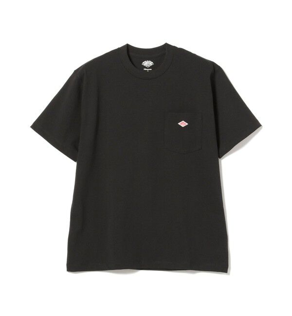BEAMS「BEAMS｜DANTON / POCKET T-shirt｜定番｜シンプルデザイン｜ロゴ」|Tシャツ・カットソー|BLACK