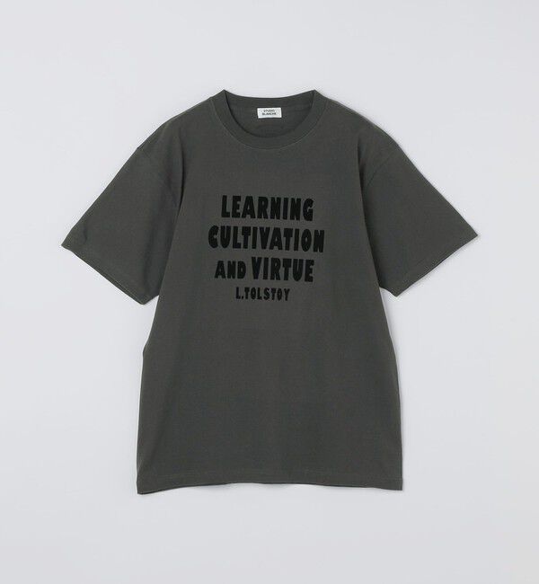 SHIPS「SHIPS: アマネ ムラカミ プリント Tシャツ」|Tシャツ・カットソー|ブラック