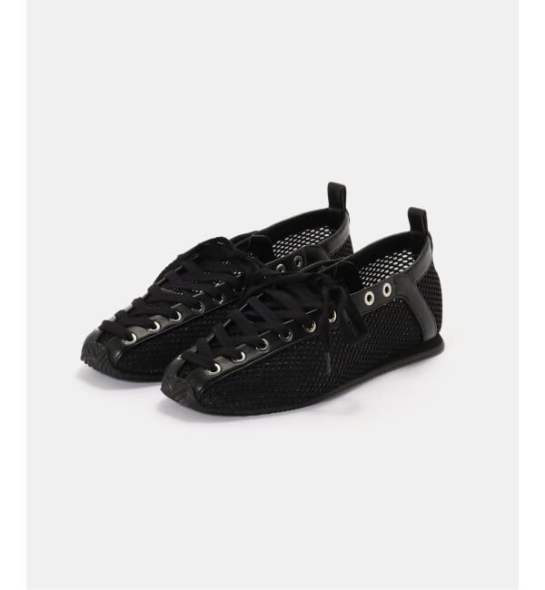 PULP「GANNI / ガニー Sporty Ballerina Mesh」|バレエシューズ|ブラック