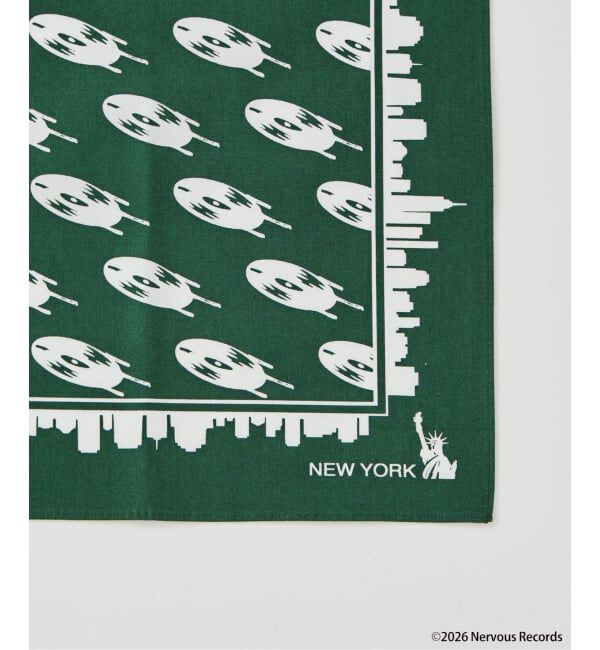 JOURNAL STANDARD「Nervous Records / ナーヴァス・レコーズ Nervous BANDANA」|バンダナ・スカーフ|