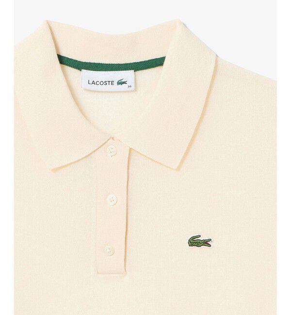 LACOSTE「シアーラメニットポロシャツ」|ポロシャツ|