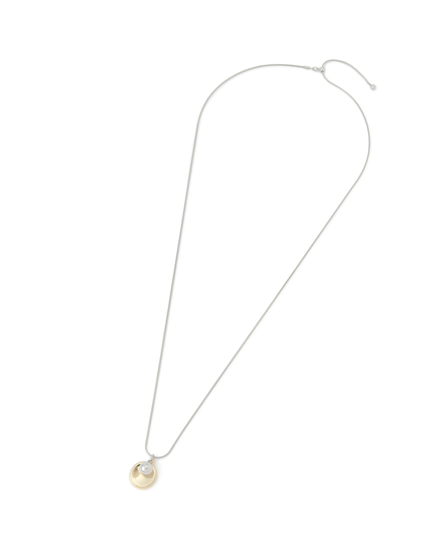 ADAM ET ROPE'「【WEB限定】プレートドットネックレス」|ネックレス|