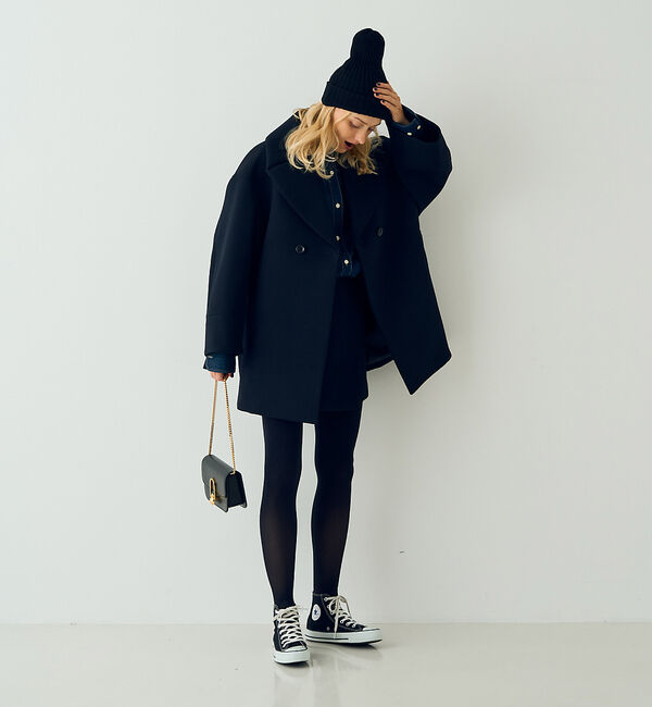 Rouge vif「【COSY/コージー】リブ編みニットキャップ　ビーニー」|その他|