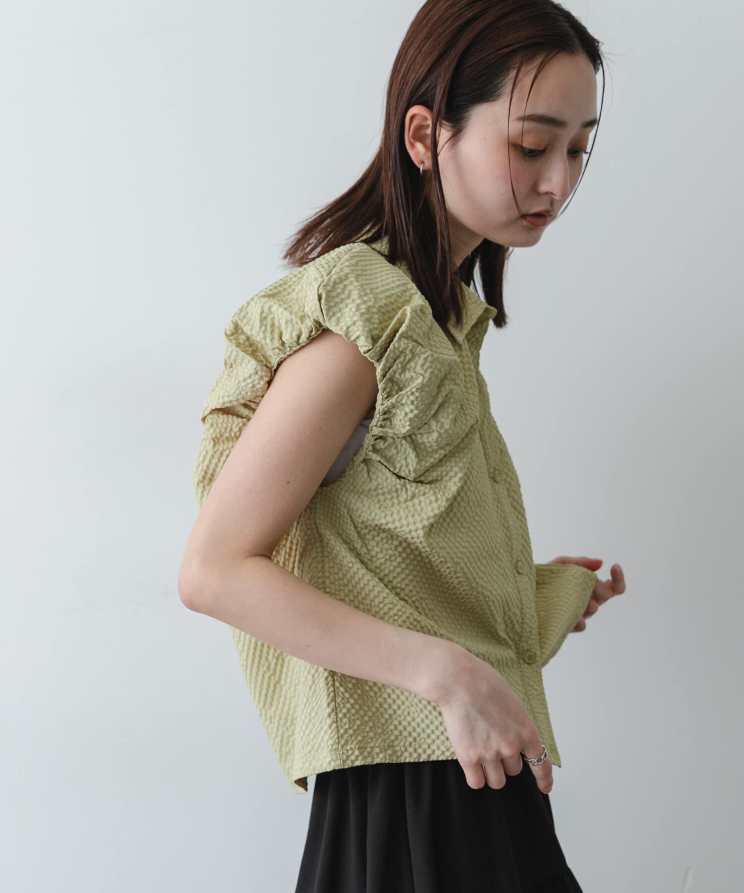 SENSE OF PLACE by URBAN RESEARCH「シアーサッカーバルーンスリーブシャツ」|シャツ・ブラウス|