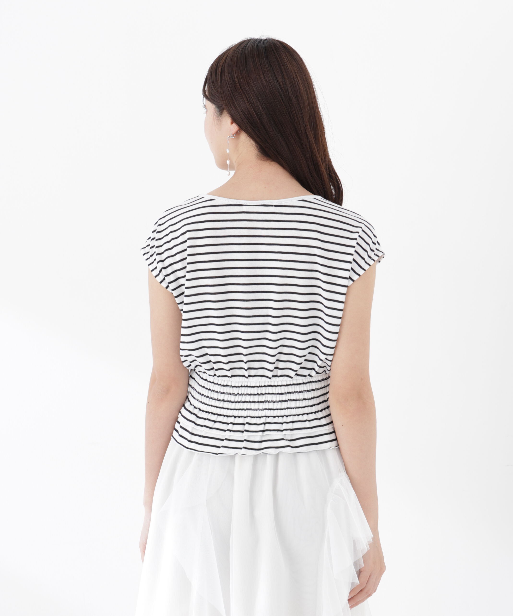 PROPORTION BODY DRESSING「ウエストギャザーカットトップス」|Tシャツ・カットソー|