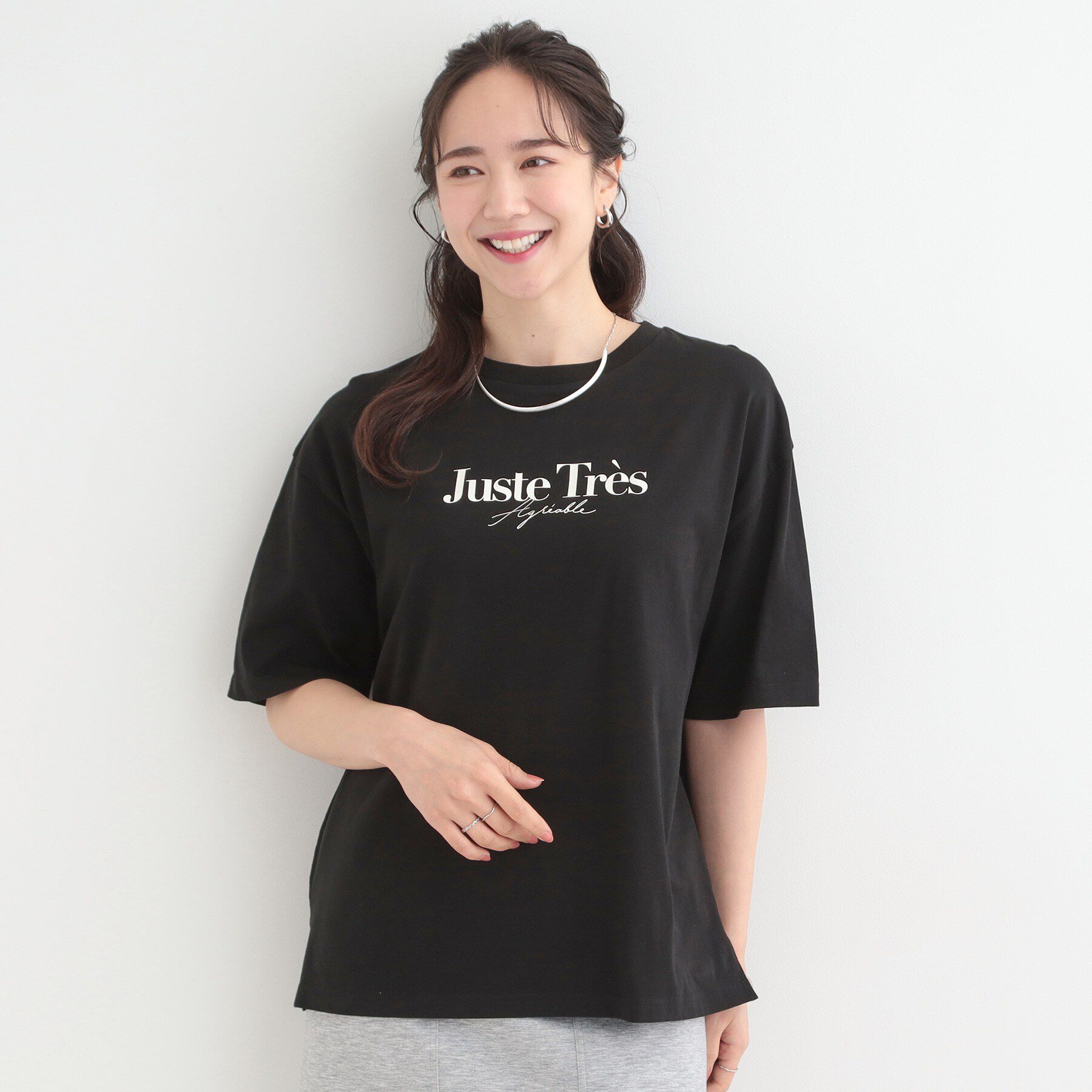 SHOO･LA･RUE「【綿100％/S-LL/プチプラ】選べる3柄 プリントアソートTシャツ」|Tシャツ・カットソー|