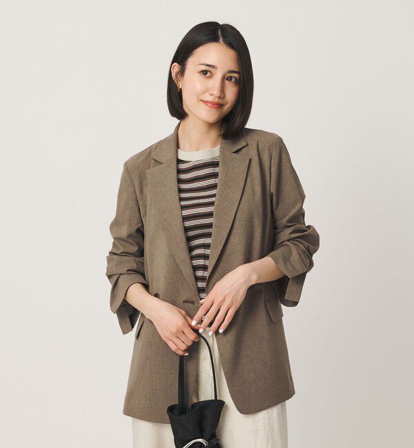 BEAUTY&YOUTH UNITED ARROWS「ポリエステル ダブルジャケット 吸水速乾 防シワ ウォッシャブル」|テーラードジャケット|MOCA