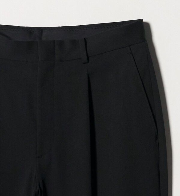 BEAUTY&YOUTH UNITED ARROWS「アルガン トロ 1プリーツ テーパード スラックス NO.7 ストレッチ」|チノ|