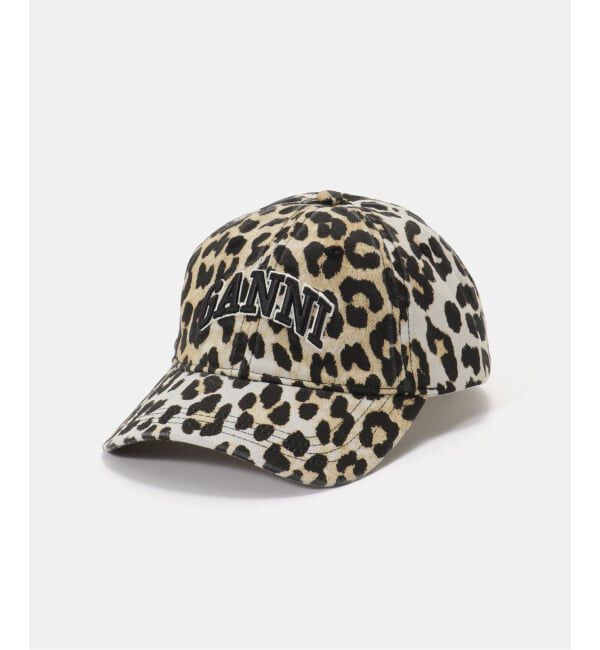 GANNI / ガニー Washed Cotton Canvas Cap Leo Emb（PULP）｜ルミネの