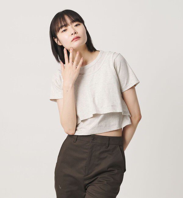NICE WEATHER「＜NICE WEATHER＞レイヤード Tシャツ」|Tシャツ・カットソー|