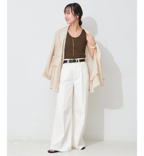 SLOBE IENA「《追加2》basic タンクトップ」|タンクトップ|