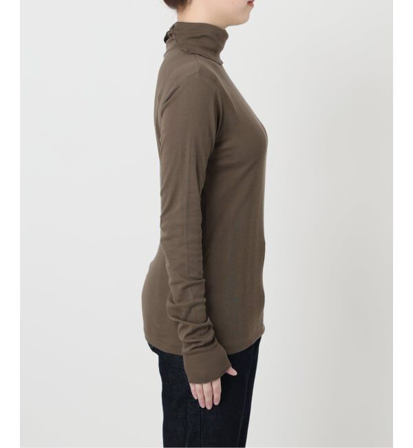 SLOBE IENA「《追加》miller/ミラー SLOBE別注 SHEER RIB タートルネック」|Tシャツ・カットソー|