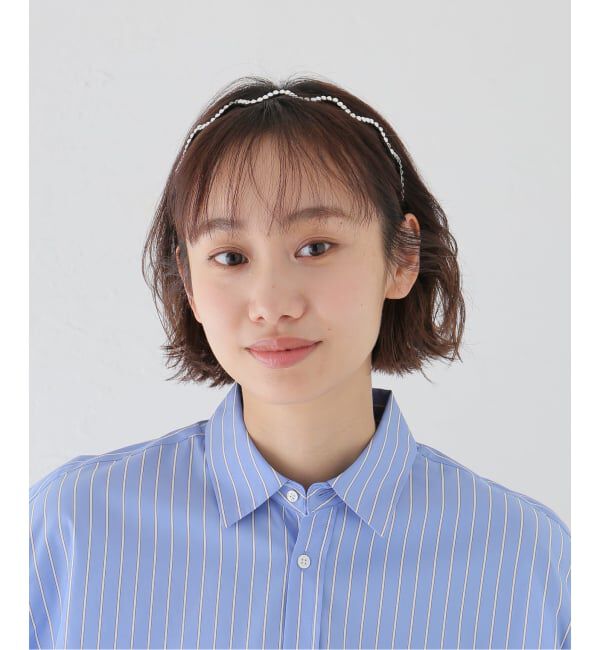 IENA「SCHO/ショー CRYSTAL WAVE HAIRBAND ヘアバンド FW23-HB-ARIEL-CRST-T」|その他|
