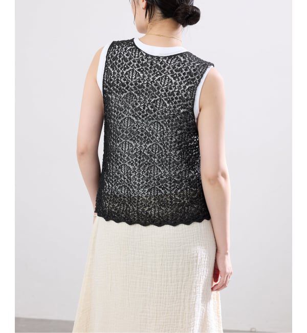 IENA「enrica/エンリカ レースガラKNIT ニット KNIT225」|ニット・セーター|