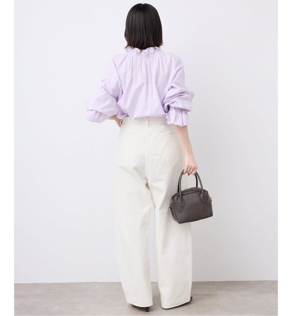 SLOBE IENA「《WEB限定/追加》LE DENIM カーブバギーデニムパンツ」|デニム|