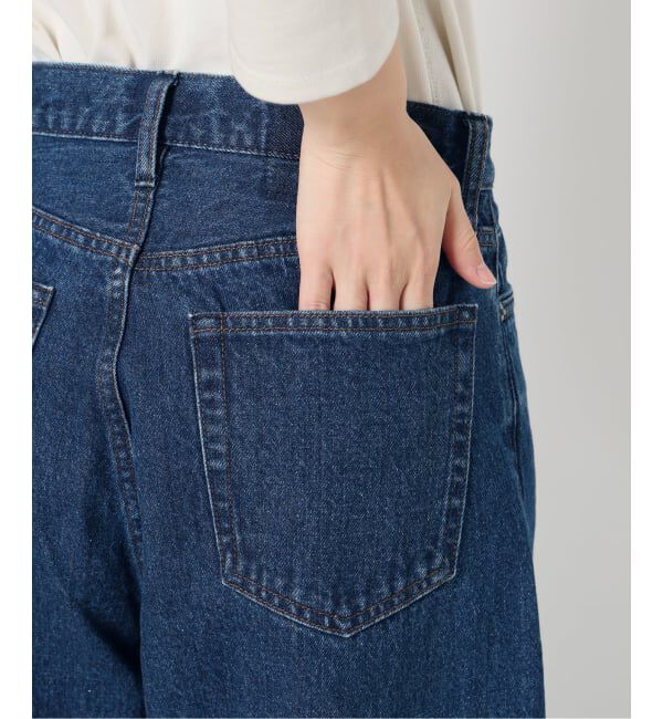 SLOBE IENA「《WEB限定/追加》LE DENIM カーブバギーデニムパンツ」|デニム|