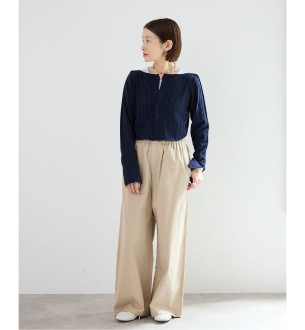 IENA「WANDERUNG/ワンデルング cotton cashmere knit CD カーディガン WRKNN-006-01」|ニット・セーター|