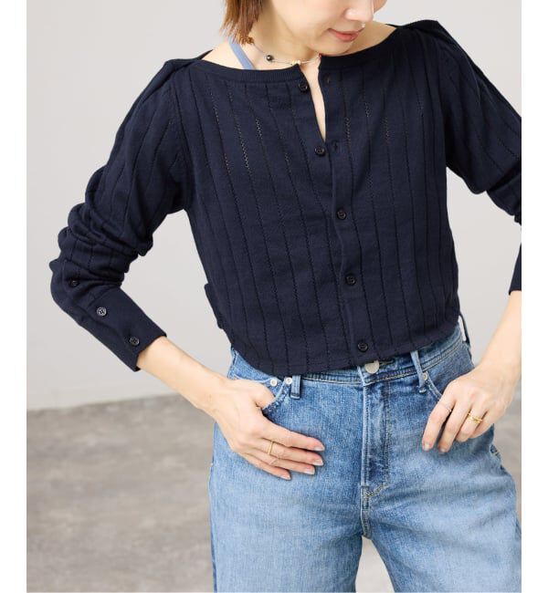 IENA「WANDERUNG/ワンデルング cotton cashmere knit CD カーディガン WRKNN-006-01」|ニット・セーター|