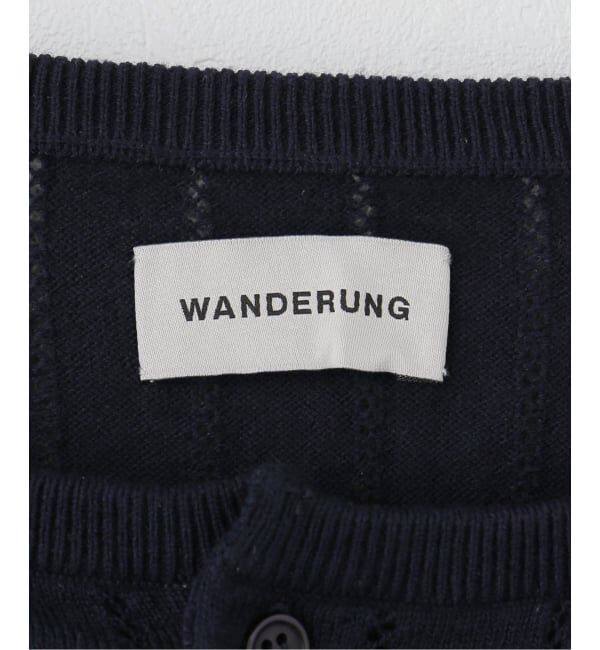 IENA「WANDERUNG/ワンデルング cotton cashmere knit CD カーディガン WRKNN-006-01」|ニット・セーター|