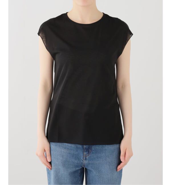 IENA「GGG/ジージージー Side Slit French Sleeve T Tシャツ 02-01-1852」|Tシャツ・カットソー|