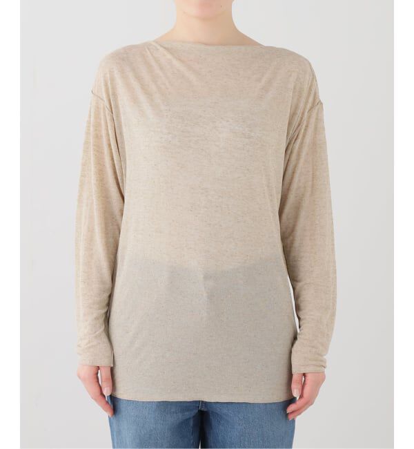 IENA「GGG/ジージージー Draped Long SleevePull Over プルオーバー 02-01-1859」|ニット・セーター|