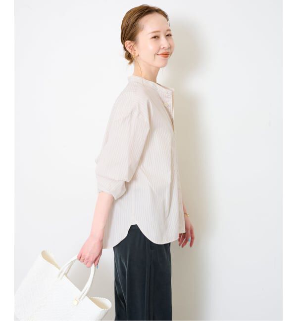 SLOBE IENA「DANTON/ダントン BAND COLLAR SHIRT #DT-B0341」|シャツ・ブラウス|