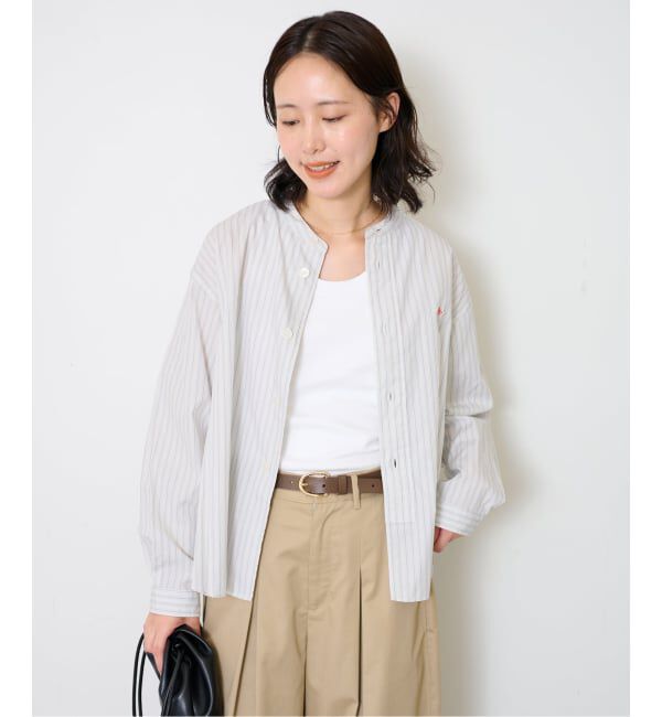 SLOBE IENA「DANTON/ダントン BAND COLLAR SHIRT #DT-B0341」|シャツ・ブラウス|