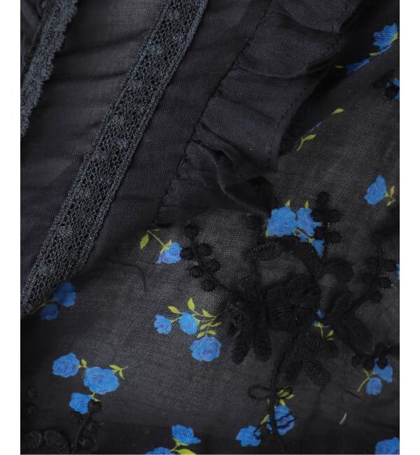 SLOBE IENA「crinkle crinkle crinkle sheer flower vest blouse CC-4535」|シャツ・ブラウス|