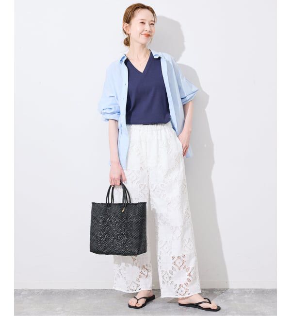 SLOBE IENA「《シリーズあり/12色展開》1dozen 汗染み防止Vネックノースリ」|Tシャツ・カットソー|