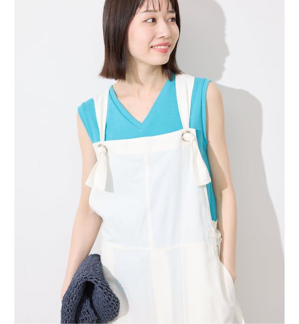 SLOBE IENA「《シリーズあり/12色展開》1dozen 汗染み防止Vネックノースリ」|Tシャツ・カットソー|
