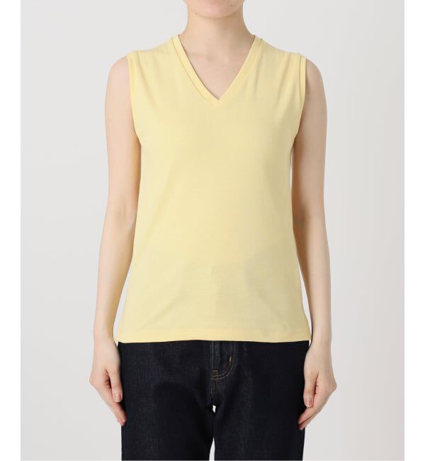 SLOBE IENA「《シリーズあり/12色展開》1dozen 汗染み防止Vネックノースリ」|Tシャツ・カットソー|
