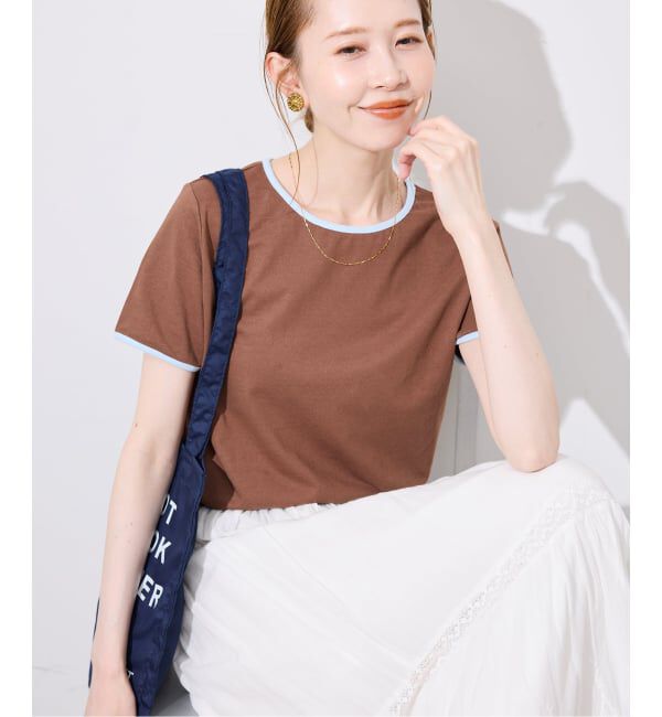SLOBE IENA「《シリーズあり/12色展開》1dozen コンパクトリンガーTEE」|Tシャツ・カットソー|