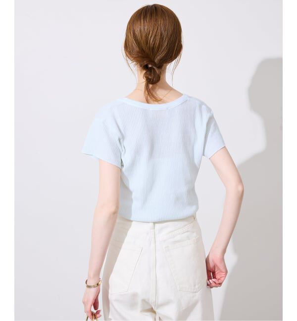 SLOBE IENA「CaRouseLamBRa/ケラウズランブラ シアーリブTシャツ 261-466SO」|Tシャツ・カットソー|