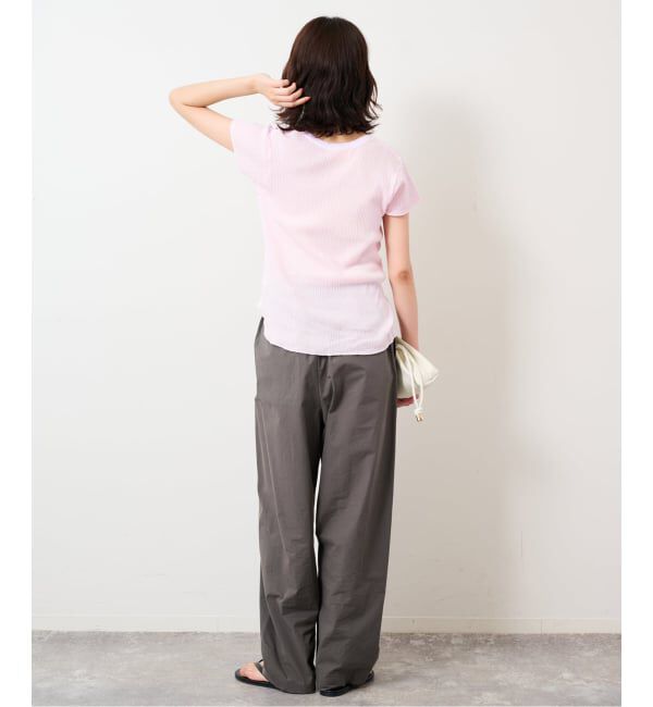 SLOBE IENA「CaRouseLamBRa/ケラウズランブラ シアーリブTシャツ 261-466SO」|Tシャツ・カットソー|