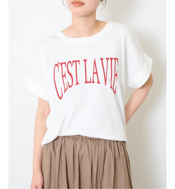 SLOBE IENA「《予約》CEST LA VIE Tシャツ」|Tシャツ・カットソー|