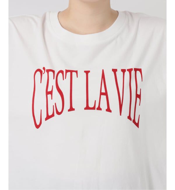 SLOBE IENA「《予約》CEST LA VIE Tシャツ」|Tシャツ・カットソー|
