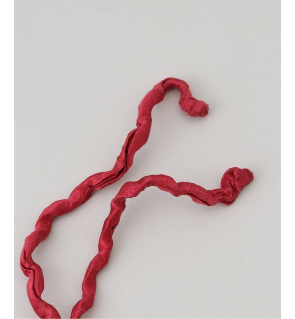IENA「AZUR/アズール Twisted Satin Silk Glass Necklace S ネックレス」|ネックレス|