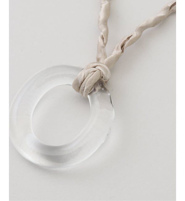IENA「AZUR/アズール Twisted Satin Silk Glass Necklace S ネックレス」|ネックレス|
