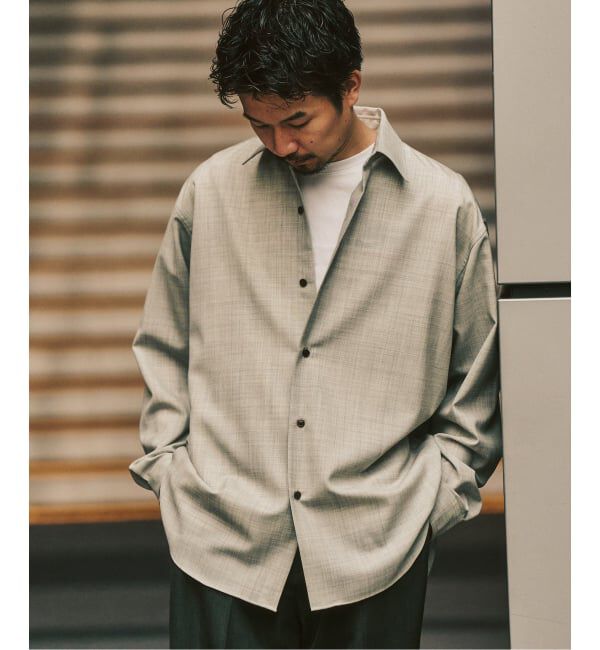 417 EDIFICE「【LE JAPON ATELIER】 Akita レギュラーウールシャツ」|シャツ・ブラウス|