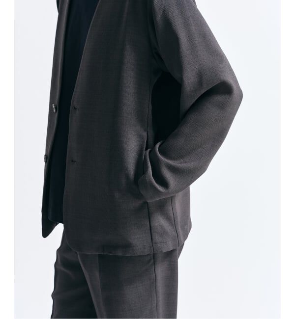 417 EDIFICE「【EVALET / エバレット】メッシュ カーディガンジャケット "セットアップ着用可能"」|ノーカラージャケット|