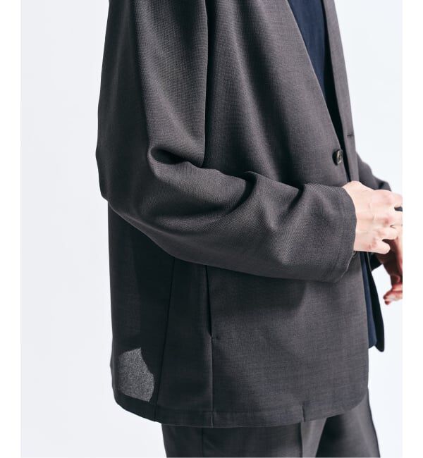 417 EDIFICE「【EVALET / エバレット】メッシュ カーディガンジャケット "セットアップ着用可能"」|ノーカラージャケット|