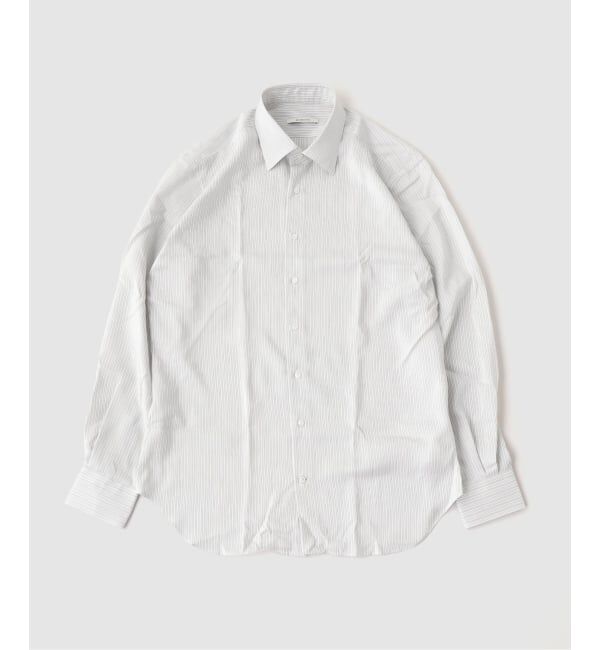 EDIFICE「HUSBANDS（ハズバンズ） CLASSIC COLLAR SHIRT IN SILK PO」|シャツ・ブラウス|ホワイト