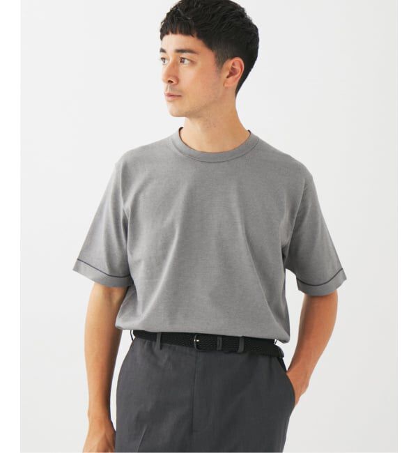 EDIFICE「マイクロ ボーダー ニット Tシャツ」|Tシャツ・カットソー|