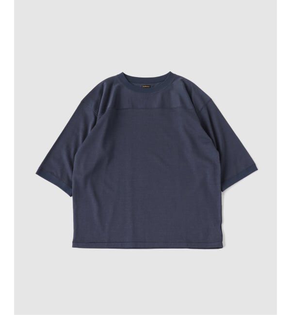 EDIFICE「ETS.MATERIAUX(マテリオ) Refine Jersey Football Tシャツ」|Tシャツ・カットソー|ネイビー B