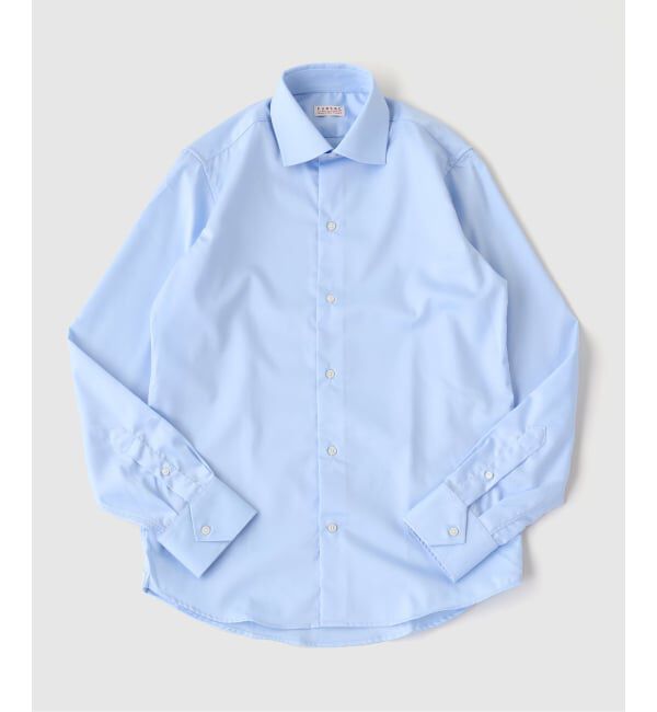 EDIFICE「fursac (フルサック) Wide Collar Shirt」|シャツ・ブラウス|ブルー